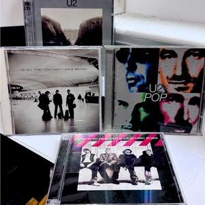 🎸💿Retro U2 Collectable CD’s 4 Titles Bundle from the 1990’s to early 2000📀🎸